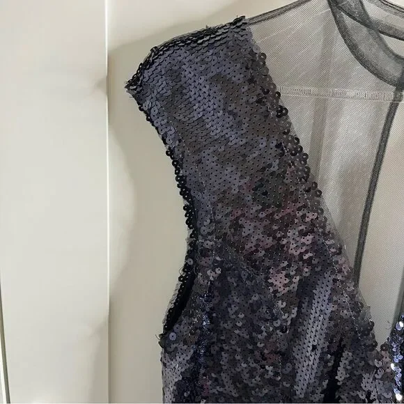 Free People Black Sequin Mini Dress - Picture 12 of 16